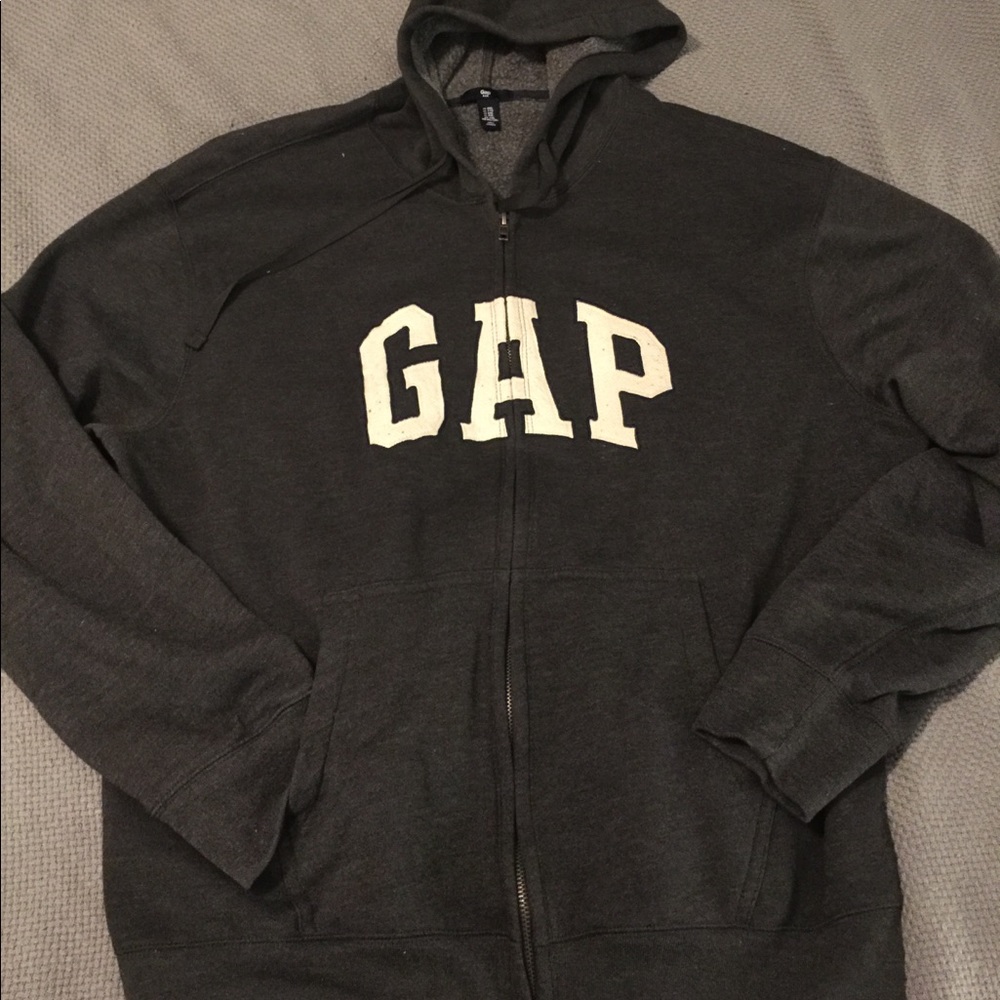 Gray GAP Zip Hoodie XXL 2X Men’s